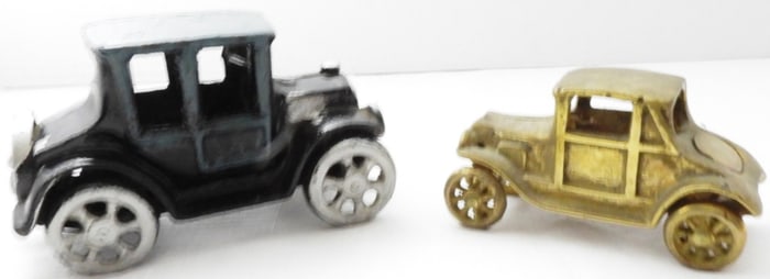 (2) Vintage Cast Iron Cars
