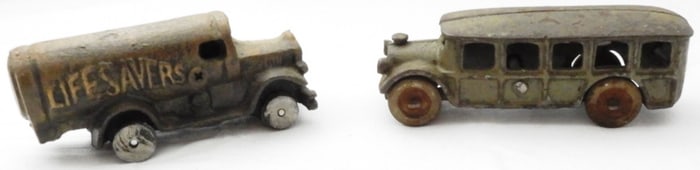 (2) Cast Iron Toy Vehicles