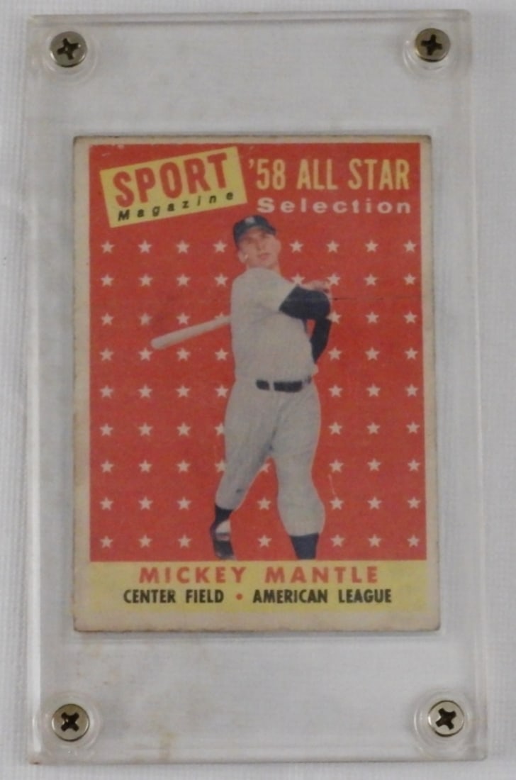 Mickey Mantle All-Star Selection Card TOPPS (1 of 2)