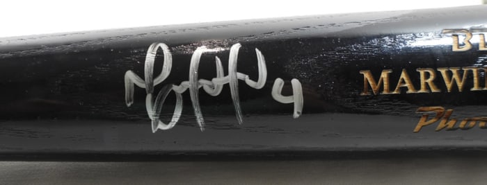 Autographed Marwin Gonzalez Bat