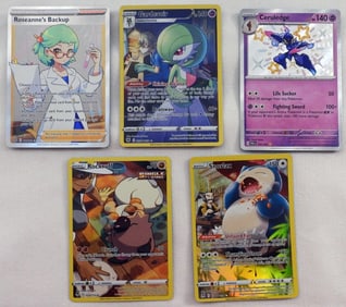 (5) Hologram Pokemon Cards