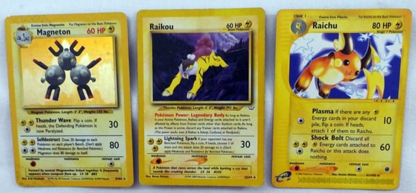 (3) Pokemon Cards