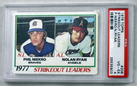 Strikeout Leaders TOPPS # 206