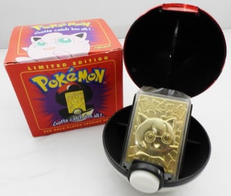 Jigglypuff 23K Gold Plated Trading Card