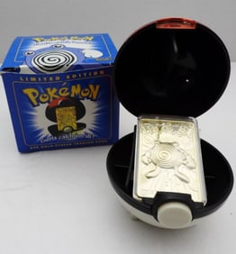 Poliwhirl 23K Gold Plated Trading Card