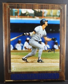 Don Mattingly Autograph Photo Plaque