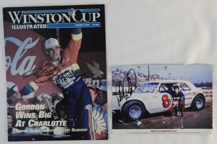 (2) Autographed Magazine Parts