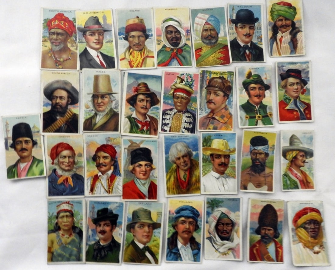 (27) Sweet Caporal Little Cigars: Types Of Nations. Various conditions.
