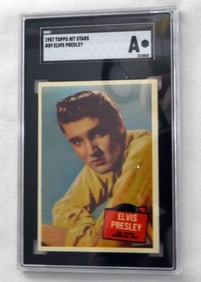 1957 TOPPS Hit Stars #59 Elvis Presley