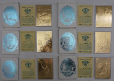 Six 1996 23Karat Gold Cards