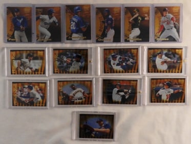 Fifteen Pinnacle Zenith Baseball Cards