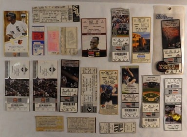 20 Mixed Lot Of Chicago White Sox Ticket Stubs