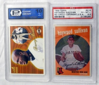 Haywood Sullivan & Barry Bonds Graded Cards