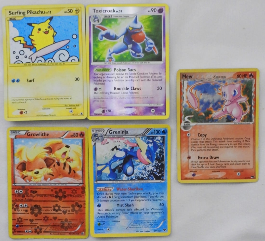 (5) Pokemon Cards (1 of 2)