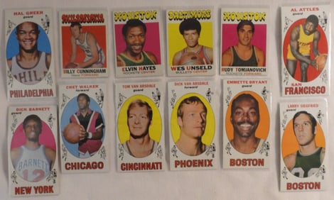 (12) TOPPS Basketball Cards