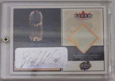 2004 World Series Bud Selig Autograph Patch