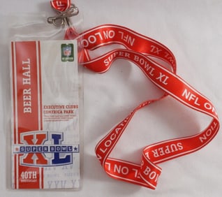 40th Anniversary Superbowl Ticket