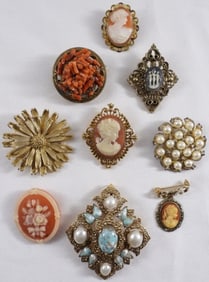 (8) Unique Brooches/Pins