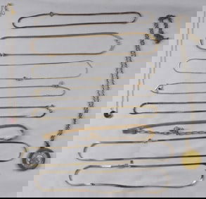 (10) Gold-Tone Necklaces