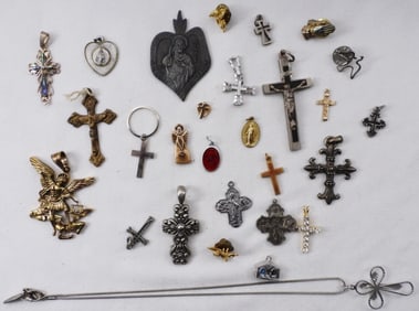 Large Mixed Lot Of Religious Jewelry