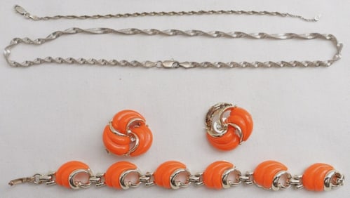 (2) Piece Matching Necklace & Earrings