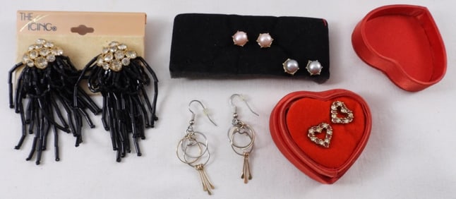 (4) Pairs Of Earrings