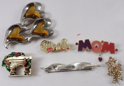 (6) Different Brooches