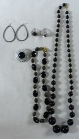 Black & Silver-Tone Jewelry Lot