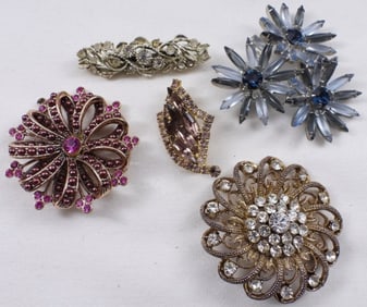 (5) Women's Brooches