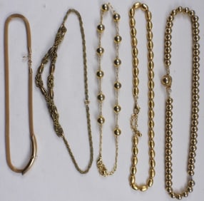(5) Gold-tone Necklace