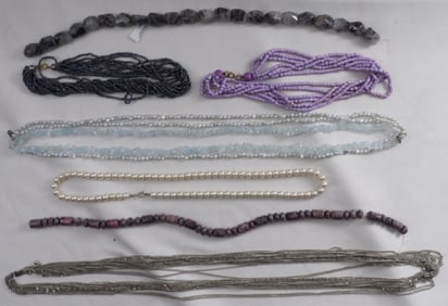 (7) Chunky /Beaded Necklaces