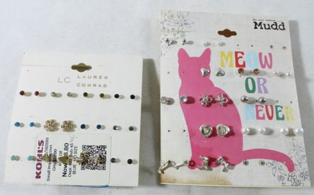 25 Pair Of Post Earrings