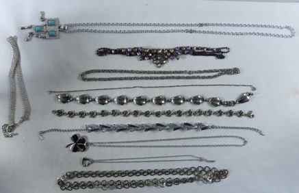 11 Silver-Tone Necklaces