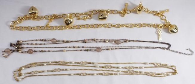 (4) Women's Long Necklaces