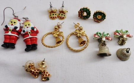 (6) Christmas Related Earrings