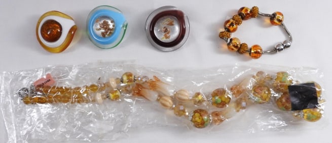 Blown Glass Style Jewelry