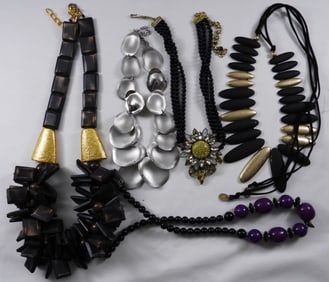 (5) Big Chunky Necklaces