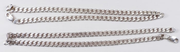 (2) Silver Toned Necklaces
