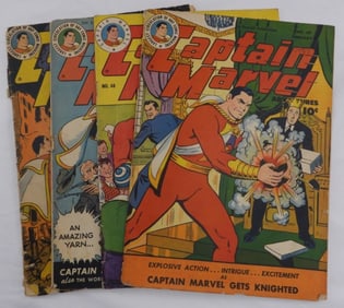 (4) Captain Marvel Adventures 10-Cent Issues