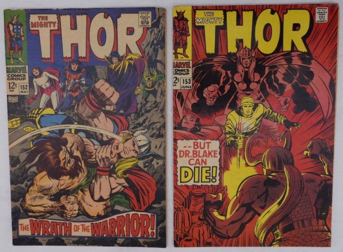 The Mighty Thor Issues #152 & #153 12-Cents (1 of 3)