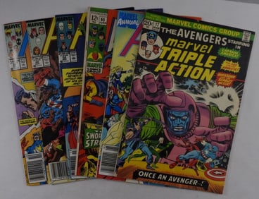 Six Marvel Avengers Comics