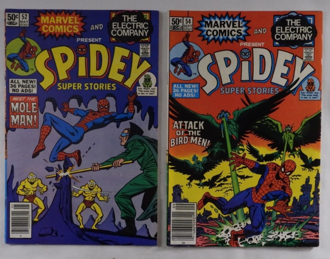 Two Marvel Spidey: Numbers: 52, and 54
