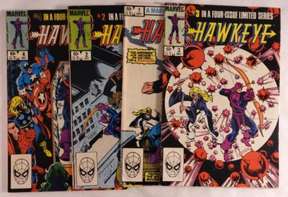(4) Marvel Hawkeye Bronze Age Comics 1-4