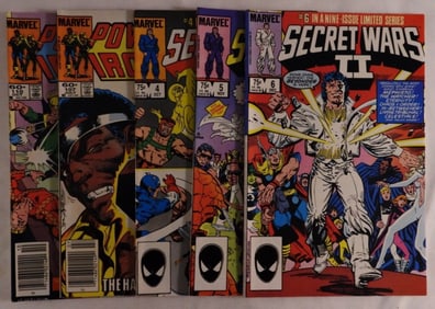 (3) Secret Wars II & (2) Power Man & Iron Fist