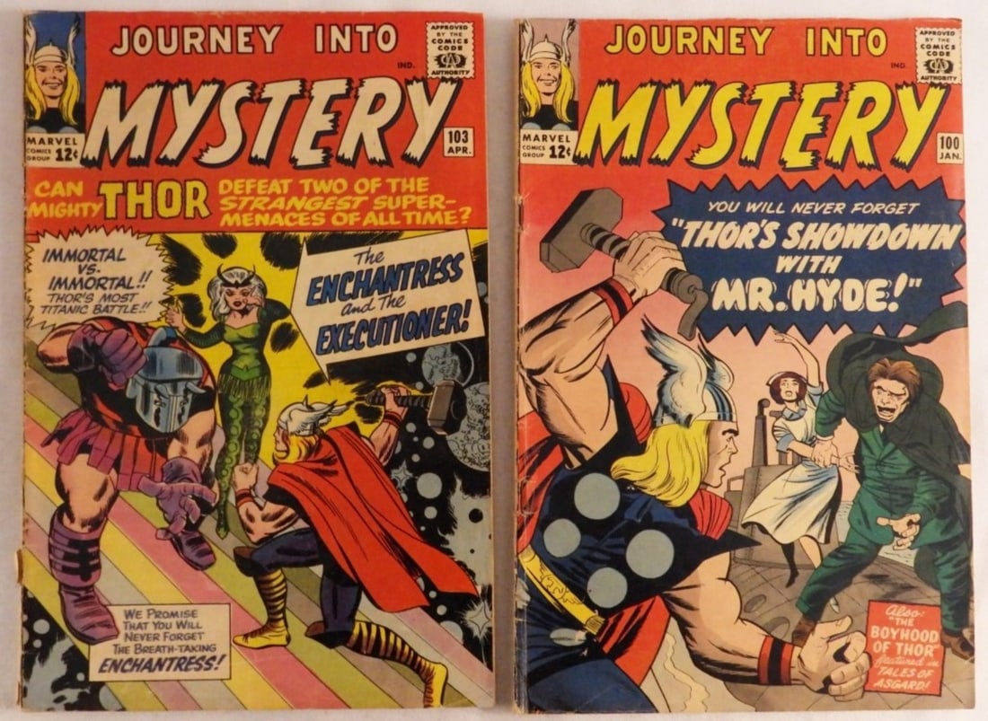 (2) Journey Into Mystery with Thor: Issue #100 and #103. Both in good condition