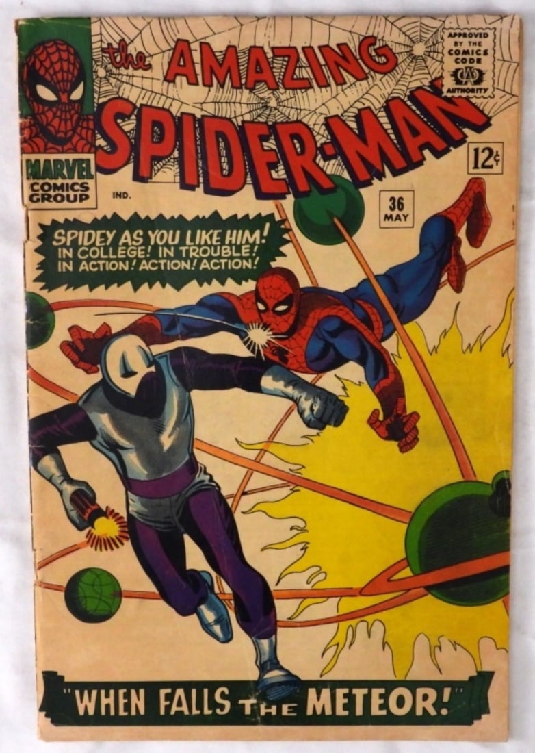The Amazing Spider-Man: Issue #36. 1966. fair condition, the cover is somewhat coming undone.