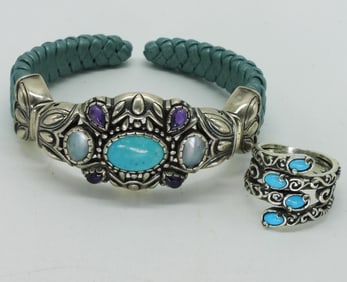 Carolyn Pollack 925 Turquoise Bracelet
