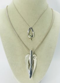 2 Sterling Fashion Necklaces