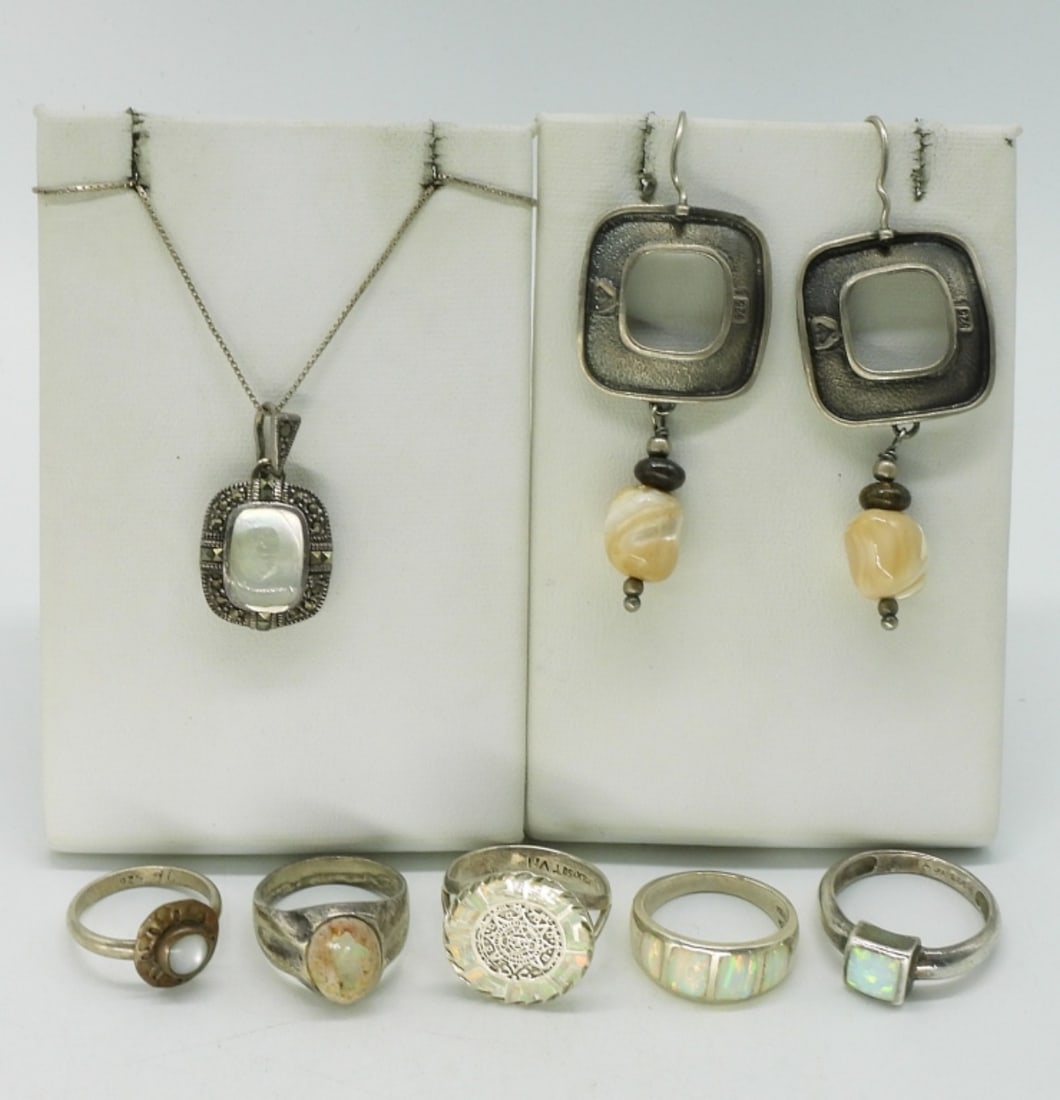 Opal & Mother of Pearl 925 Jewelry (1 of 2)