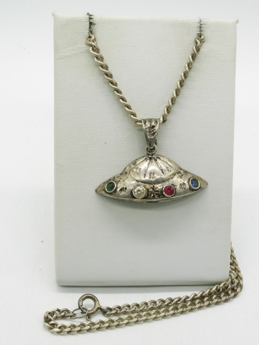 UFO Sterling Gemstone Necklace (1 of 2)